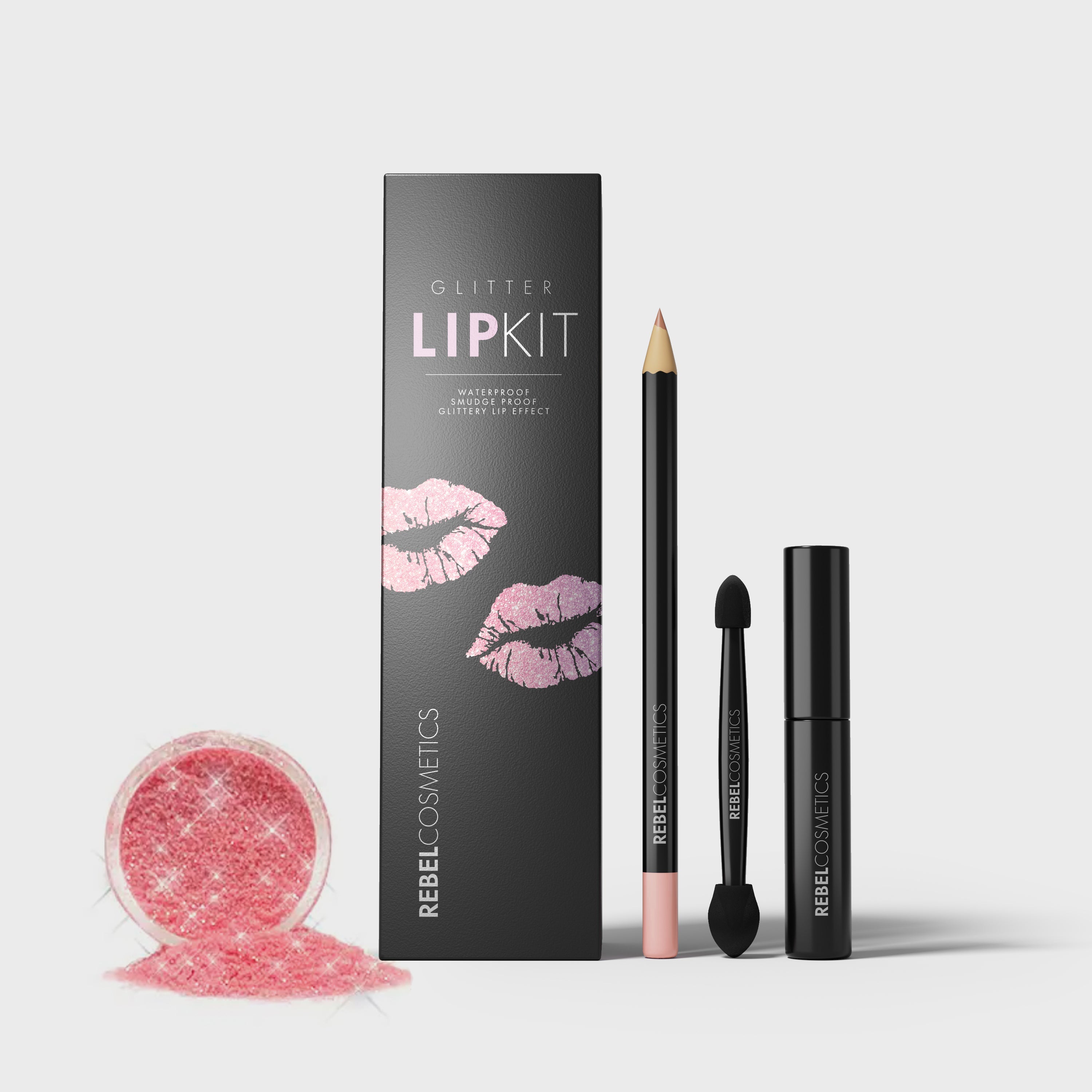 Rebel Cosmetics. Glitter Lip Kit